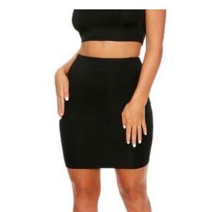 Naked Wardrobe Black Snatched Mini Skirt